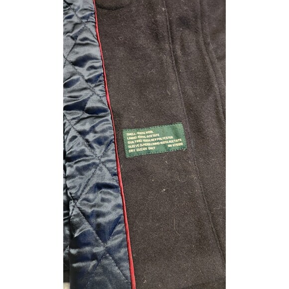 Lauren Ralph Lauren Men's Size Small Wool Navy Blue Top Coat - Picture 3 of 10